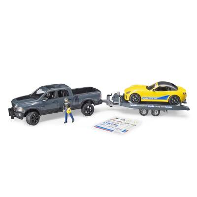 Bruder Ram 2500 Pickup ve Roadster Yarış Arabası Br02504 - 2
