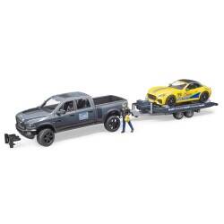 Bruder Ram 2500 Pickup ve Roadster Yarış Arabası Br02504 - 6