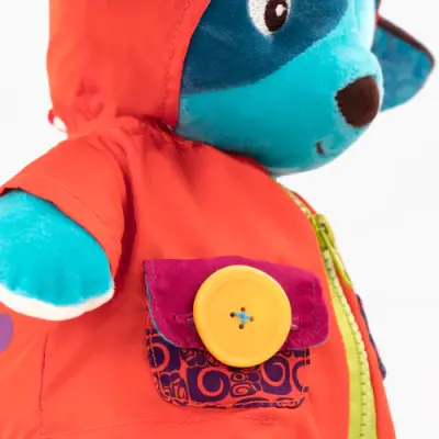 B.Toys Giydirilebilir Peluş Köpek - Giggly Zippies Woofer Bx1673Z - 4