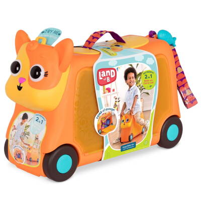 B.Toys Wheeled Travel Bag - Orange Bx2299 - 1