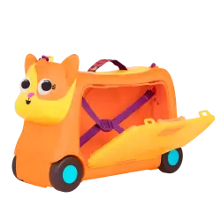 B.Toys Wheeled Travel Bag - Orange Bx2299 - 2