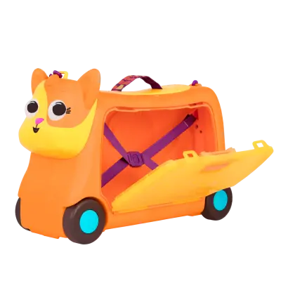 B.Toys Wheeled Travel Bag - Orange Bx2299 - 2