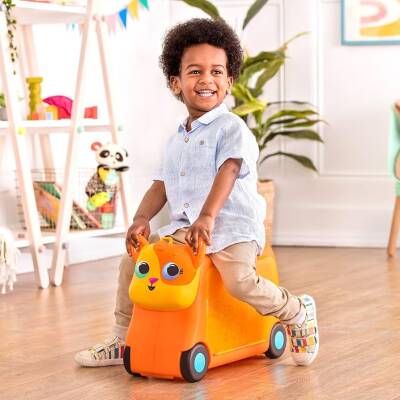 B.Toys Wheeled Travel Bag - Orange Bx2299 - 4