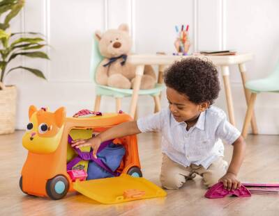 B.Toys Wheeled Travel Bag - Orange Bx2299 - 5