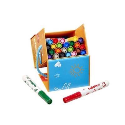 Carioca Jumbo Bebek Süper Yıkanabilir Keçeli Boya Kalemi 24'Lü (Sert Kutu) - 2