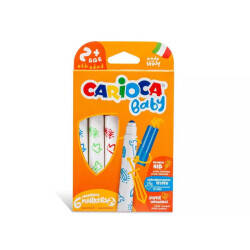 Carioca Jumbo Bebek Süper Yıkanabilir Keçeli Boya Kalemi 6'Lı +2 Yaş 42813 - 3