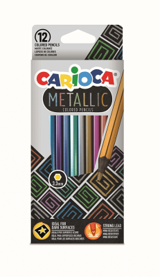 Carioca Kuru Boya Metalik 12’Li 43164 - 1