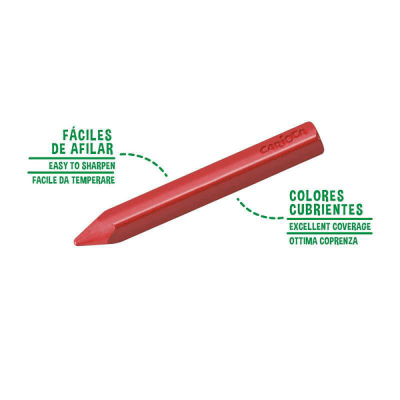 Carioca Plastello Jumbo Üçgen Elleri Kirletmeyen Yıkanabilir Pastel Boya Kalemi 12'li 42671 - 3