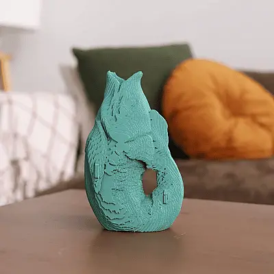 Cartonic 3D Puzzle - Fısh Vase - 4