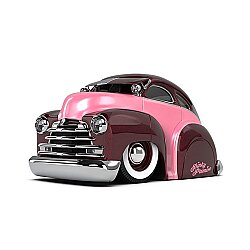 CarTuned S2 1947 Chevy Fleetline - Pembe Lowrider Araba 530138 - Car Tuned