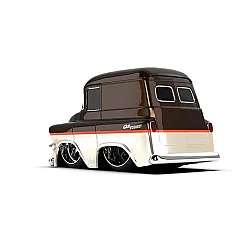 CarTuned S2 1957 GMC Panel Van - Kahverengi Custom Araba 529705 - 2
