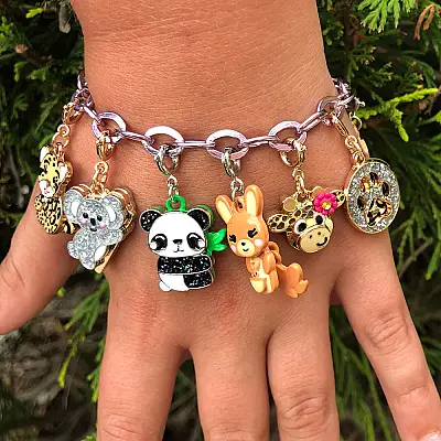 Charm It Glitter Panda Charm Ct02-18 - 3