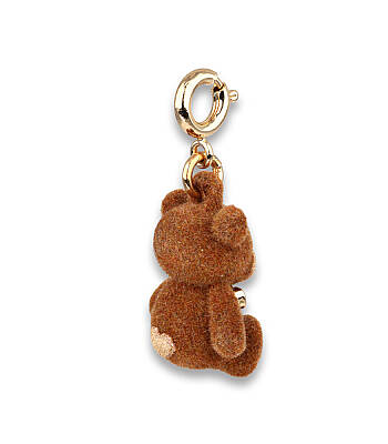 Charm It Gold Fuzzy Bear Charm Ct03-23 - 2