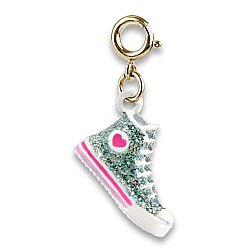 Charm It Gold Glitter High Top Sneaker Charm CICC1502 - Charm It