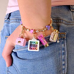 Charm It Gold Pink Purse Ct02-42 - 2