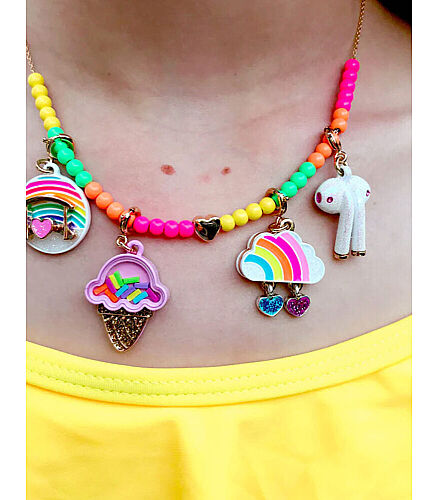 Charm It Gold Rainbow Cloud Charm CICC1409 - 2