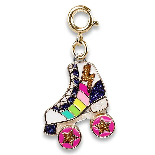 Charm It Gold Rainbow Rollerskate Charm CICC1404 - 1