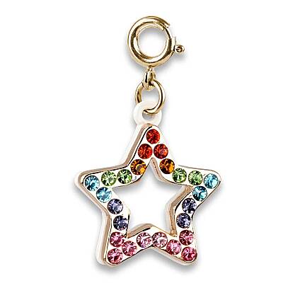 Charm It Gold Rainbow Sparkle Star Charm CICC1535 - 1