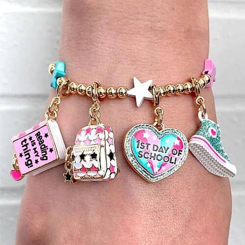 Charm It Gold Star Backpack Charm CICC1501 - 2