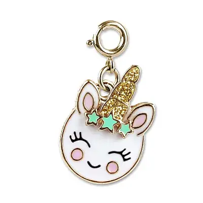 Charm It Gold Unicorn Smiley Charm CICC1333 - 1