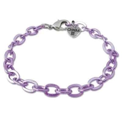 Charm It Purple Chain Bracelet Cıb307 - 1