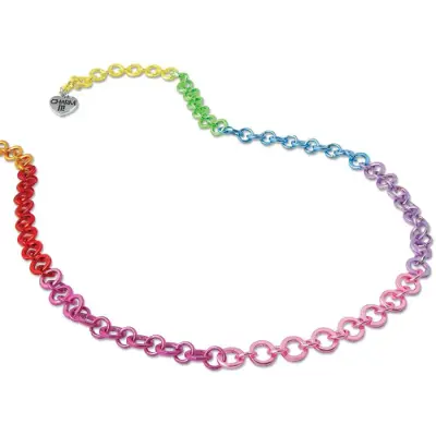 Charm It Rainbow Chain Necklace /Zincir Kolye Cın304 - 1
