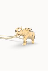 Chocli 18 Ayar Altın Kaplama Fil Kolye Ch0206 - 2