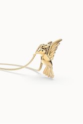 Chocli 18 Ayar Altın Kaplama Humming Bird Kolye Ch0306 - 2