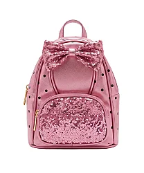 Chocogirl Ruby Deri Kız Çocuk Pul Payet Sırt Çantası CNT-2013 - Pembe - Chocogirl