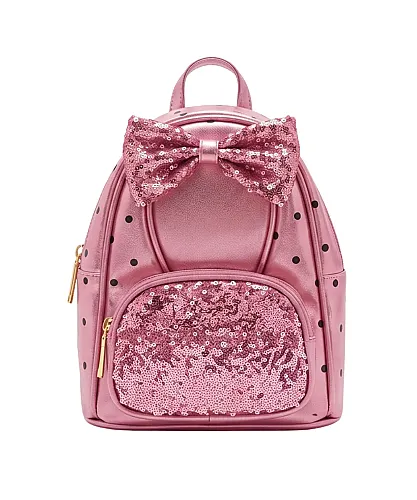 Chocogirl Ruby Deri Kız Çocuk Pul Payet Sırt Çantası CNT-2013 - Pembe - 1