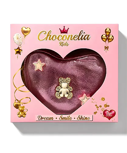 Chocogirl Shiny Heart Deri Kız Çocuk Çantası CNT-2008 - 2