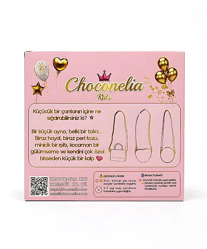 Chocogirl Shiny Heart Peluş Kız Çocuk Çantası CNT-2007 - 2