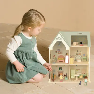 Classic World Ahşap Bebek Evi Cozy Cottage 50638 - 4