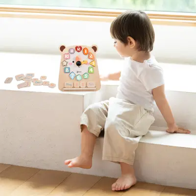 Classic World Ahşap Eğitici Saat 20277 - 5