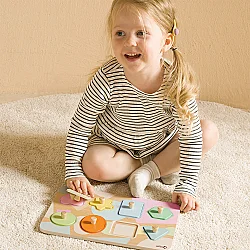Classic World Ahşap Geometrik Yapboz 40063 - 3
