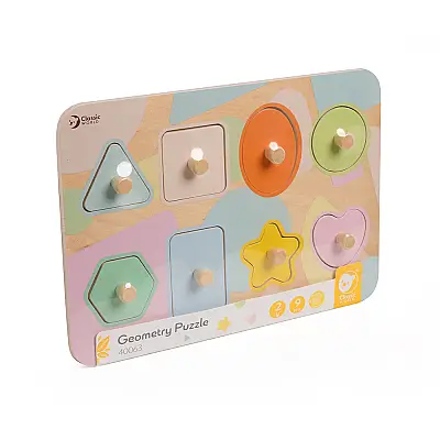 Classic World Ahşap Geometrik Yapboz 40063 - 2