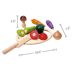 Classic World Ahşap Sebze Kesme Seti 2825 - 5