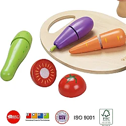 Classic World Ahşap Sebze Kesme Seti 2825 - 3