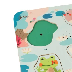 Classic World Ahşap Sesli Puzzle - Göl 40078 - 3