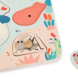 Classic World Ahşap Sesli Puzzle - Göl 40078 - 2