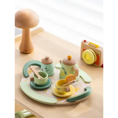 Classic World Ahşap Vintage Çay Seti 50576 - 2