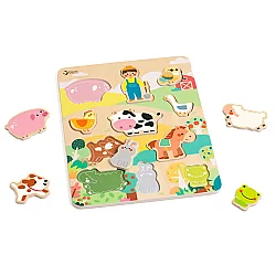 Classic World Ahşap Yapboz - Farm 40070 - 3