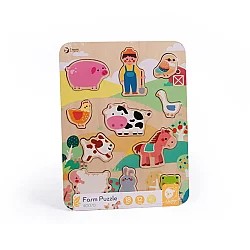 Classic World Ahşap Yapboz - Farm 40070 - Classic World