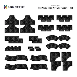 Connetix Creative Roads Pack Manyetik Bloklar - 48 Parça - 9