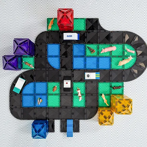 Connetix Creative Roads Pack Manyetik Bloklar - 48 Parça - 7