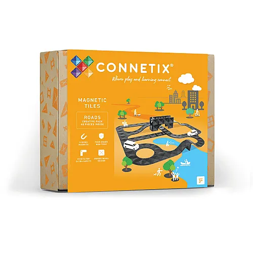 Connetix Creative Roads Pack Manyetik Bloklar - 48 Parça - 1