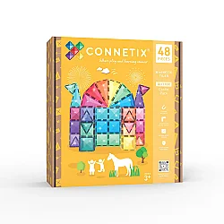 Connetix Glitter Castle Pack Manyetik Bloklar - 48 Parça - Connetix