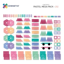 Connetix Pastel Mega Set - 202 Parça CON-EU-P202 - 3