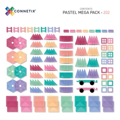 Connetix Pastel Mega Set - 202 Parça CON-EU-P202 - 3
