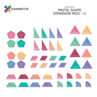 Connetix Pastel Shape Expansion Set - 48 Parça CON-EU-P48SE - 2
